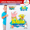 Bob Esponja y Amigos Logo Personalizado con Nombre