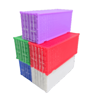 Contenedores Maritimos Para Maqueta Diorama Escala Ho 1:120 | Modelo 01