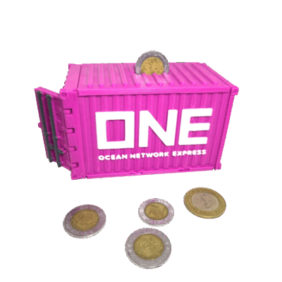 ONE, Ocean Network Express | Alcancia de Contenedor Maritimo