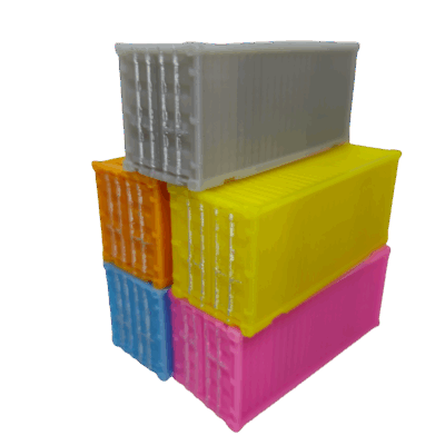 Contenedores Maritimos Para Maqueta Diorama Escala Ho 1:120 | Modelo 02