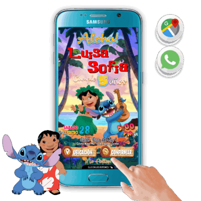 Cumpleaños con Lilo y Stitch – Invitación Interactiva de Cumpleaños para WhatsApp