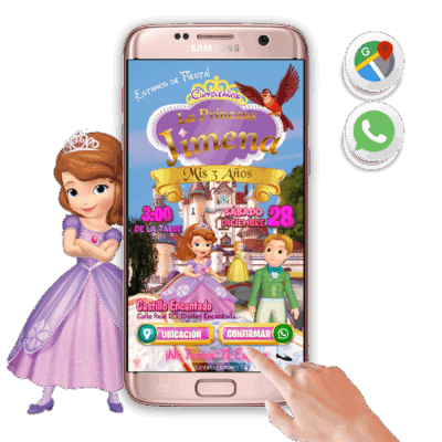 La Princesa Sofia – Invitación Interactiva de Cumpleaños para WhatsApp