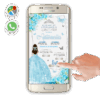 Mis XV Años, Floral Azul Cielo – Invitación Interactiva de Cumpleaños para WhatsApp