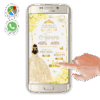 Mis XV Años, Floral en Amarillo – Invitación Interactiva de Cumpleaños para WhatsApp