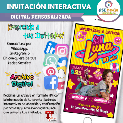 Star Wars, Darth Vader – Invitación Interactiva de Cumpleaños para WhatsApp
