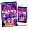 Huntrix, KPOP Demon Hunters – Invitación Digital de Cumpleaños