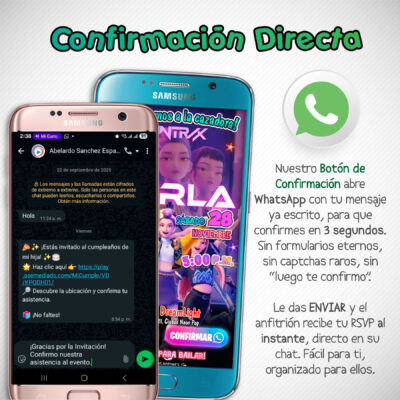 Huntrix, KPOP Demon Hunters – Invitación Web Musical de Cumpleaños