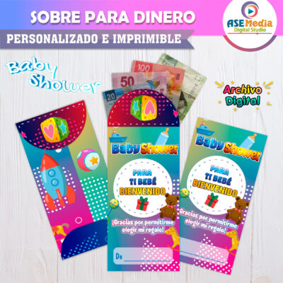 Baby Shower, Safari – Sobre Personalizado para Dinero