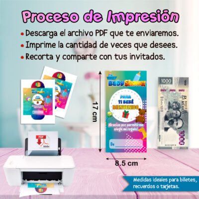 Baby Shower, Safari – Sobre Personalizado para Dinero