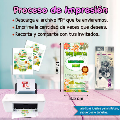 Quince Años Rosa Dorado – Sobre Personalizado para Dinero