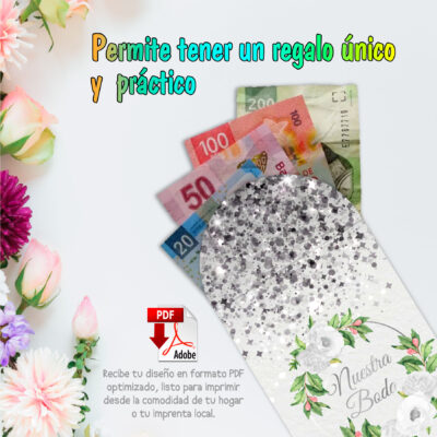 Boda Verde Lima – Sobre Personalizado para Dinero