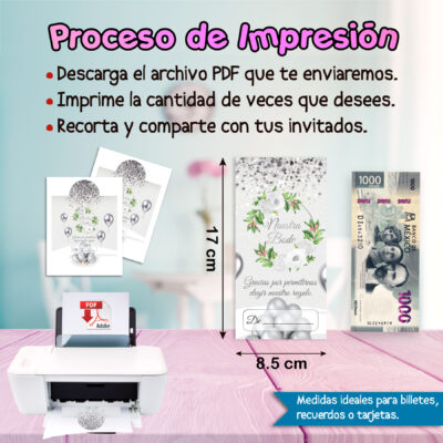 Boda Verde Lima – Sobre Personalizado para Dinero