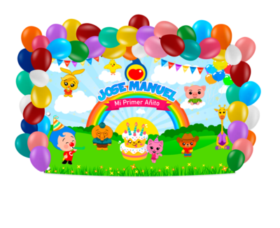 Lona Personalizada de Cumpleaños en Cualquier Temática (Solo Diseño)