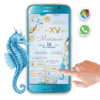 Mis XV Años, Mundo Marino – Invitación Interactiva de Cumpleaños para WhatsApp