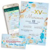 Mis XV Años, Mundo Marino Invitación Digital