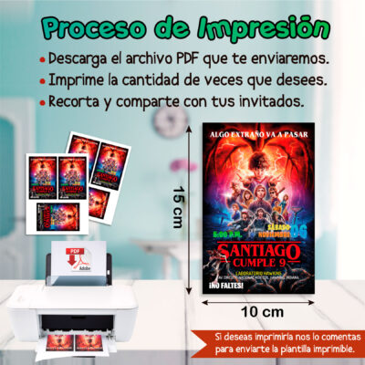 Stranger Things – Invitación Digital de Cumpleaños