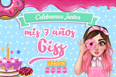 Lona Personalizada de Cumpleaños en Cualquier Temática (Solo Diseño)