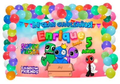 Lona Personalizada de Cumpleaños en Cualquier Temática (Solo Diseño)