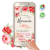 Mi Cumpleaños con Flores Rojas – Invitación Interactiva de Cumpleaños para WhatsApp