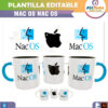 MAC OS NAC OS — Plantilla editable para sublimación de taza