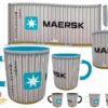 Contenedor MAERSK · Plantilla editable para taza de sublimación