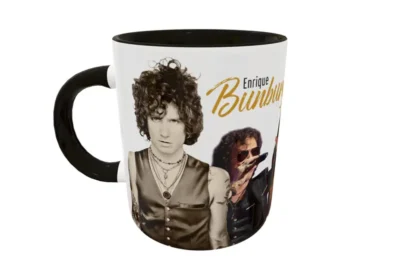 Enrique Bunbury · Plantilla editable para taza de sublimación