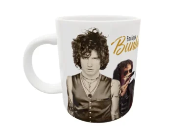Enrique Bunbury · Plantilla editable para taza de sublimación