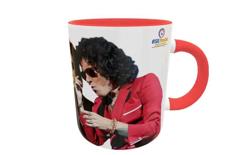 Enrique Bunbury 02 · Plantilla editable para taza de sublimación