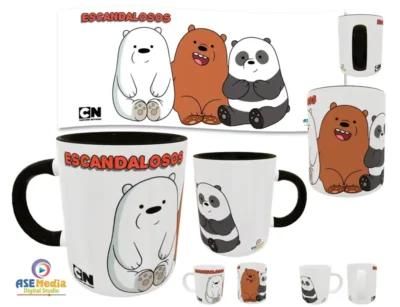 Escandalosos 02 · Plantilla editable para taza de sublimación