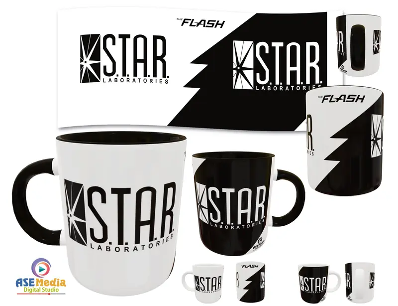 Laboratorios STAR · Plantilla editable para taza de sublimación