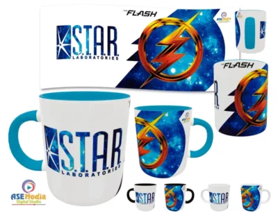 Laboratorios STAR 02 · Plantilla editable para taza de sublimación