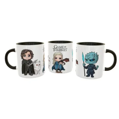 Game Of Thrones Chibi · Plantilla editable para taza de sublimación