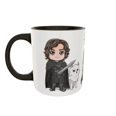 Game Of Thrones Chibi · Plantilla editable para taza de sublimación