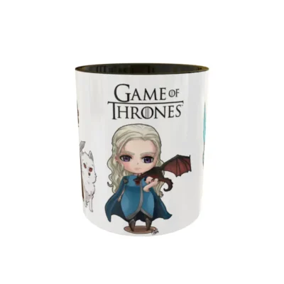 Game Of Thrones Chibi · Plantilla editable para taza de sublimación