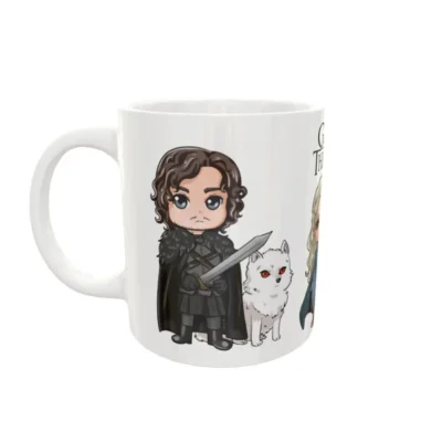 Game Of Thrones Chibi · Plantilla editable para taza de sublimación