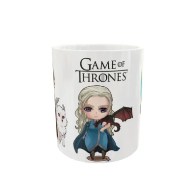 Game Of Thrones Chibi · Plantilla editable para taza de sublimación