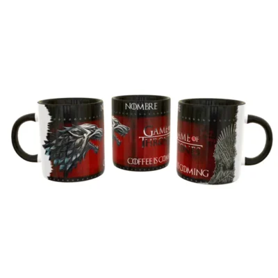 House Stark Coffee is coming · Plantilla editable para taza de sublimación