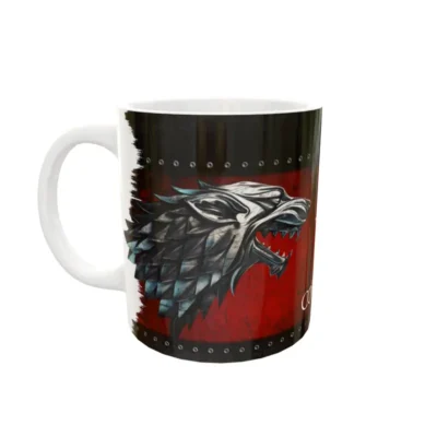 House Stark Coffee is coming · Plantilla editable para taza de sublimación