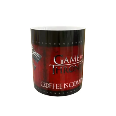 House Stark Coffee is coming · Plantilla editable para taza de sublimación
