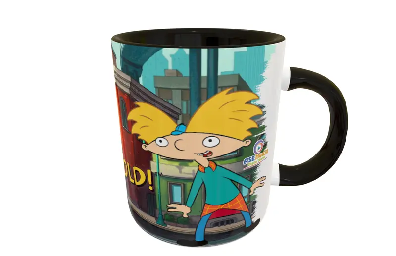 Hey Arnold! 02 · Plantilla editable para taza de sublimación
