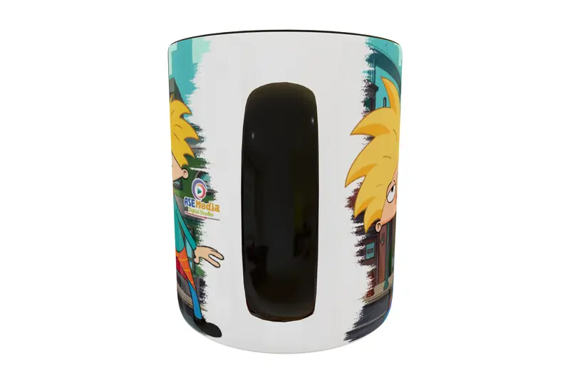 Hey Arnold! 02 · Plantilla editable para taza de sublimación