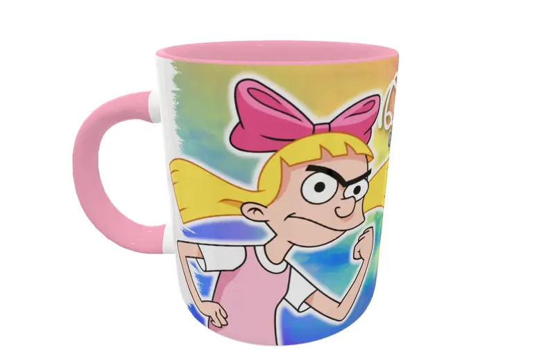 Hey Arnold! 03 · Plantilla editable para taza de sublimación