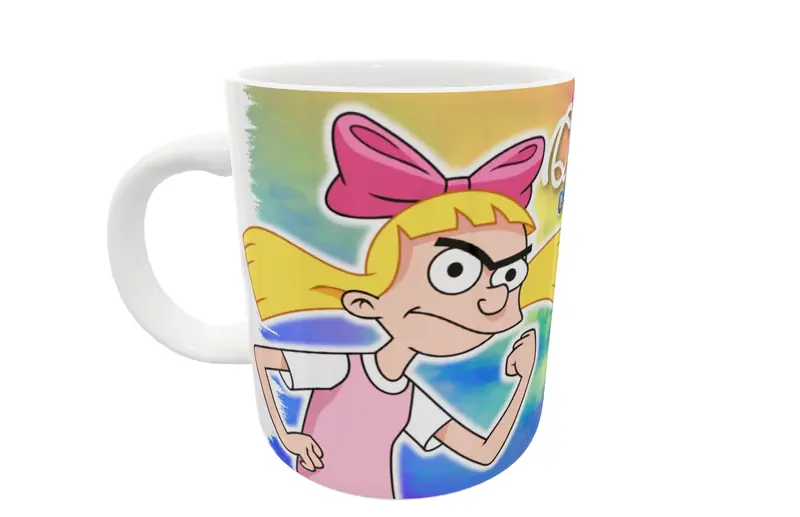 Hey Arnold! 03 · Plantilla editable para taza de sublimación