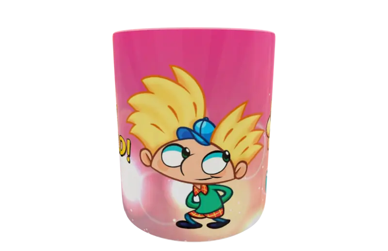 Hey Arnold! 04 · Plantilla editable para taza de sublimación