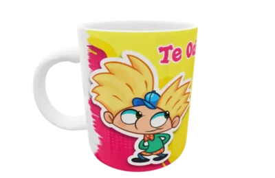 Hey Arnold! 05 · Plantilla editable para taza de sublimación
