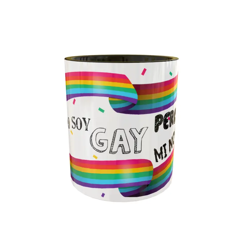 Yo No Soy Gay · Plantilla editable para taza de sublimación