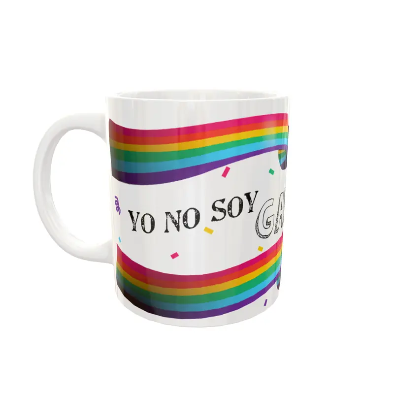 Yo No Soy Gay · Plantilla editable para taza de sublimación