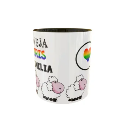 Soy la Oveja Arcoiris · Plantilla editable para taza de sublimación