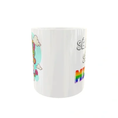 Sé Libre Sé Tu Mismo · Plantilla editable para taza de sublimación