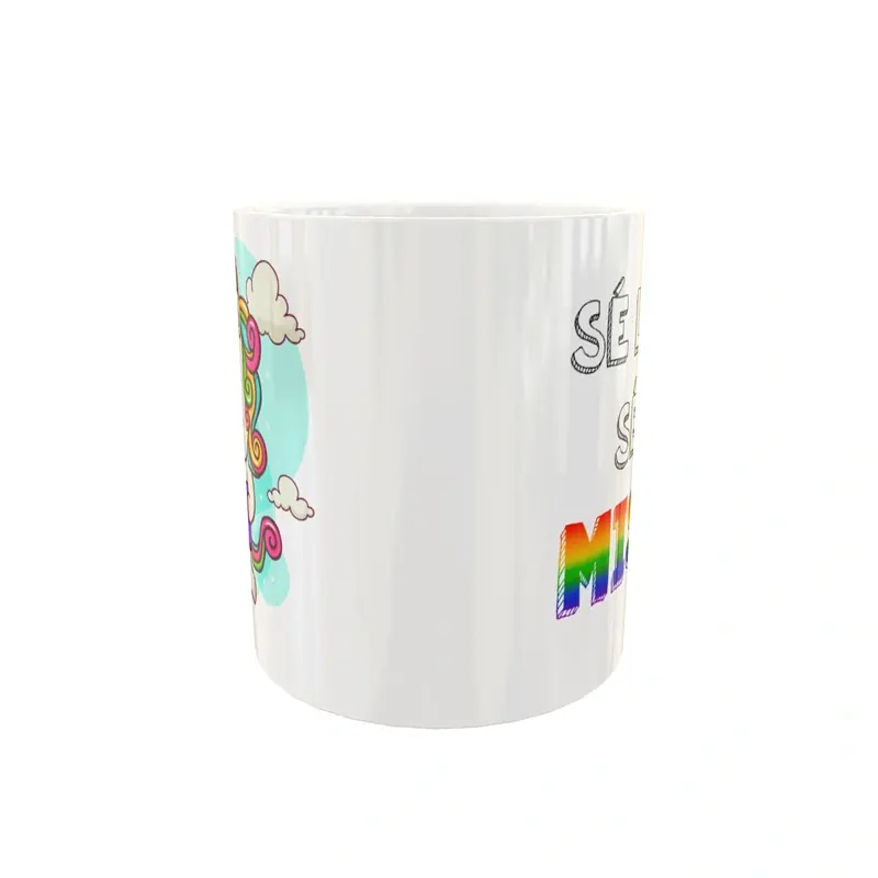 Sé Libre Sé Tu Mismo · Plantilla editable para taza de sublimación